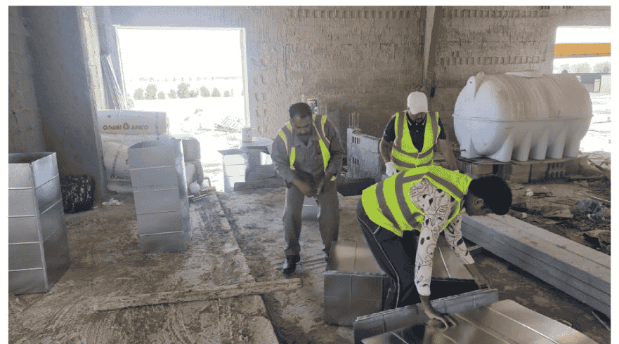 تنفيذ أعمال التهوية في المنشآت